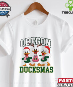 Oregon Ducksmas Collage Football Christmas shirt