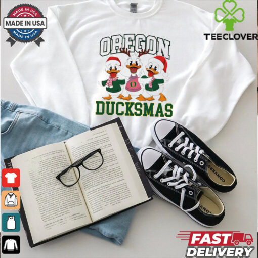 Oregon Ducksmas Collage Football Christmas shirt