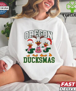 Oregon Ducksmas Collage Football Christmas shirt