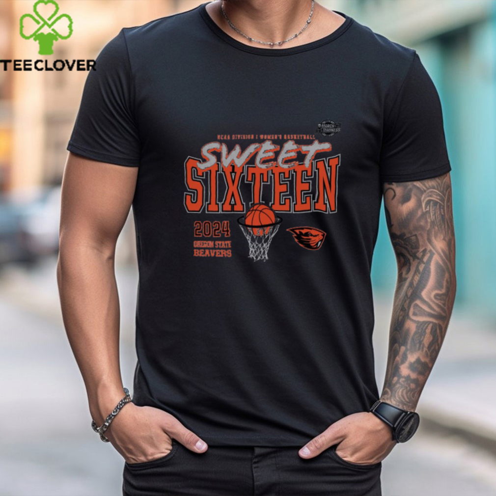 Oregon State Beavers 2024 NCAA Women's Basketball Tournament March Madness Sweet 16 Fast Break Tee shirt Oregon State Beavers 2024 NCAA Women's Basketball Tournament March Madness Sweet 16 Fast Break Tee shirt