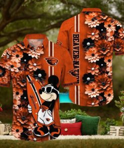 Oregon State Beavers Hawaiian Shirt Mickey Love Surfing Trending Summer Gift