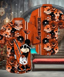 Oregon State Beavers Hawaiian Shirt Mickey Love Surfing Trending Summer Gift