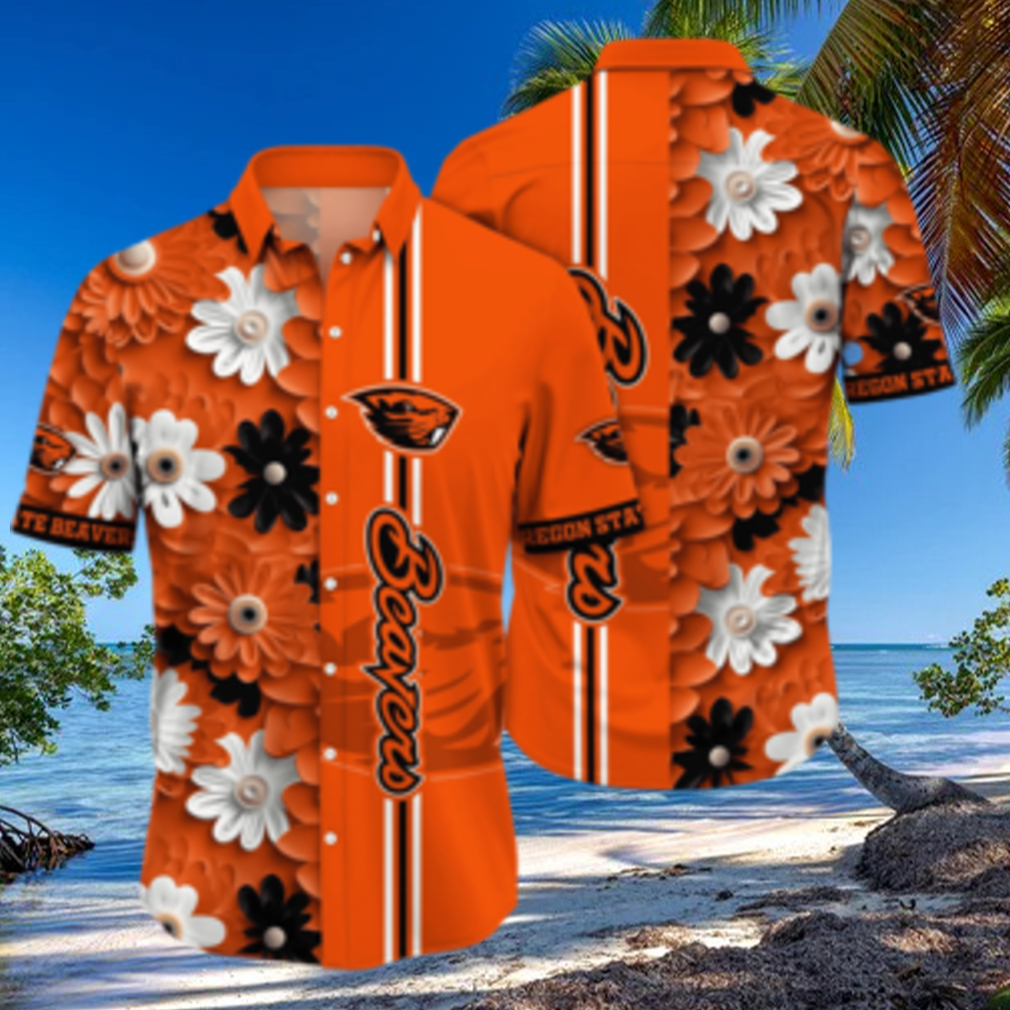 Oregon State Beavers NCAA Flower Hawaiian Shirt Oregon State Beavers NCAA Flower Hawaiian Shirt