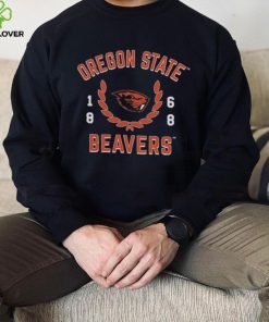 Oregon State Beavers Uscape Apparel Laurels Fleece Crop Pullover Shirt