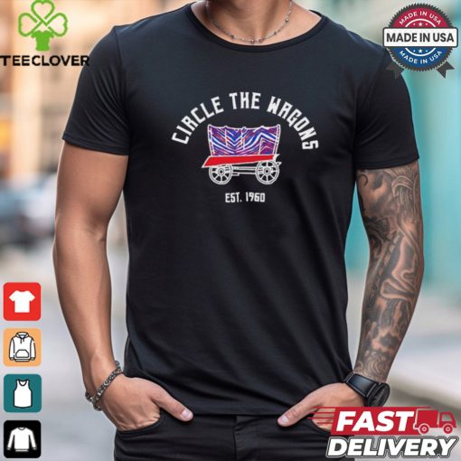Oregon Trail Buffalo Bills circle the wagons est 1960 shirt