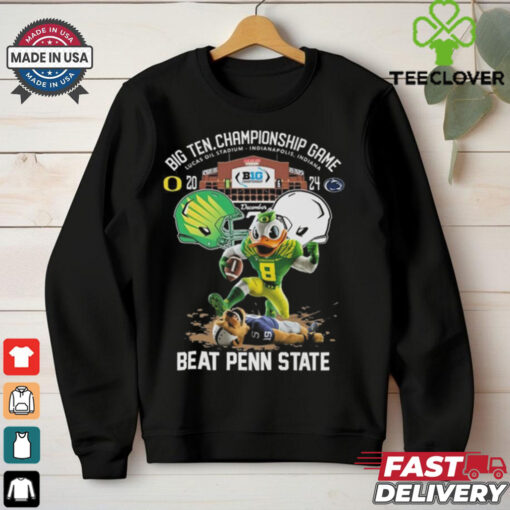 Oregon ducks big 10 conference champions beat penn state 2024 shirt