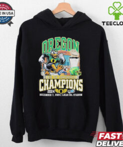 Oregon ducks big 10 conference champions in lucas oil stadium 2024 shirt