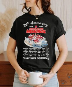 Original 100th Anniversary 1923 – 2023 The Sea Of Red Memorial Thank You For The Memories T Shirt