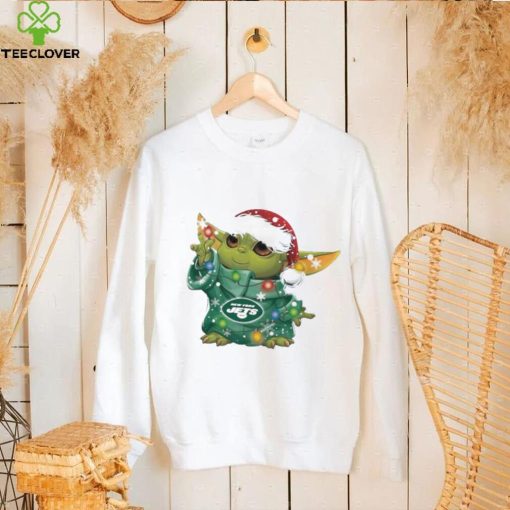 Original 2022 Xmas Santa Baby Yoda New York Jets Light Christmas hoodie, sweater, longsleeve, shirt v-neck, t-shirt