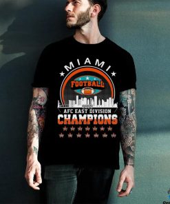 Original 2023 AFC East Champions Conquered The East Champions Miami Dolphins Football Skyline T Shirt