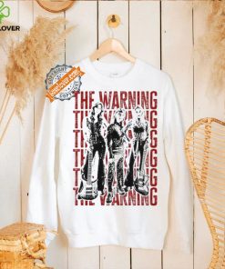 Original 2024 the warning stacked logo white art prints hoodie, sweater, longsleeve, shirt v-neck, t-shirt