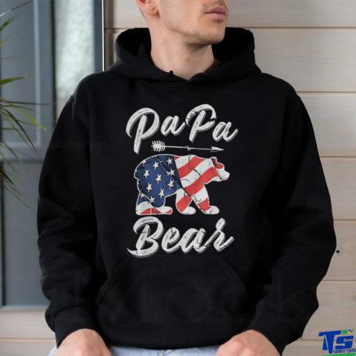 Original 4th Of July Papa Bear American Flag Shirt