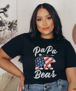 Original 4th Of July Papa Bear American Flag Shirt