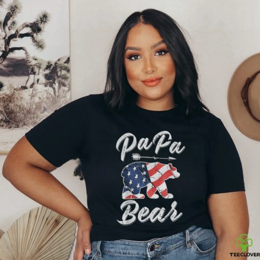 Original 4th Of July Papa Bear American Flag Shirt