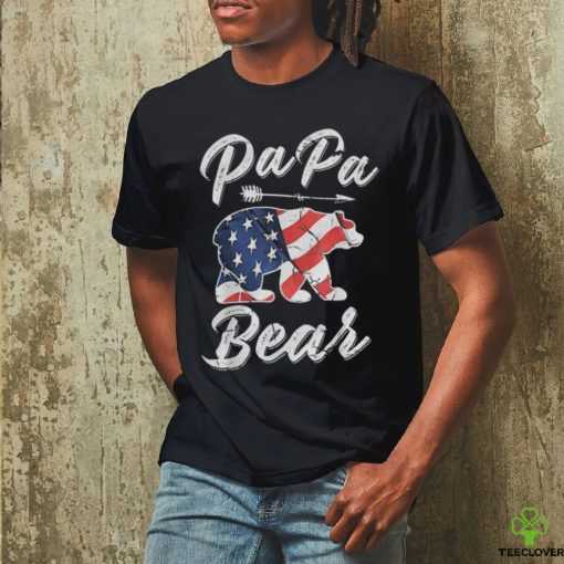 Original 4th Of July Papa Bear American Flag Shirt