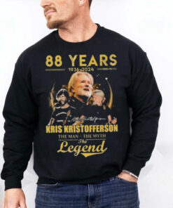 Original 88 Years 1936 2024 Kris Kristofferson The Man The Myth The Legend Signature Shirt