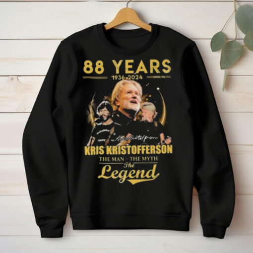 Original 88 Years 1936 2024 Kris Kristofferson The Man The Myth The Legend Signature Shirt