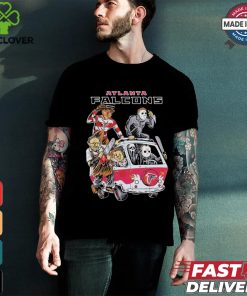 Original Atlanta Falcons NFL Horror Characters Movie Hippie Halloween Shirt