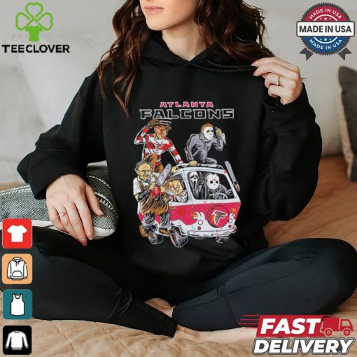 Original Atlanta Falcons NFL Horror Characters Movie Hippie Halloween Shirt