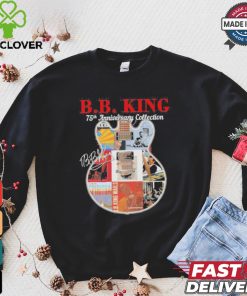 Original B.B. King 75th anniversary collection signatures guitar shirt