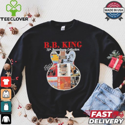 Original B.B. King 75th anniversary collection signatures guitar shirt