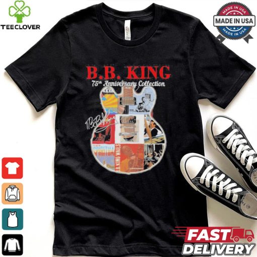 Original B.B. King 75th anniversary collection signatures guitar shirt