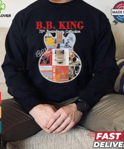 Original B.B. King 75th anniversary collection signatures guitar shirt