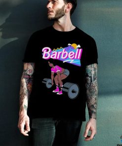 Original Barbie lifting barbell shirt