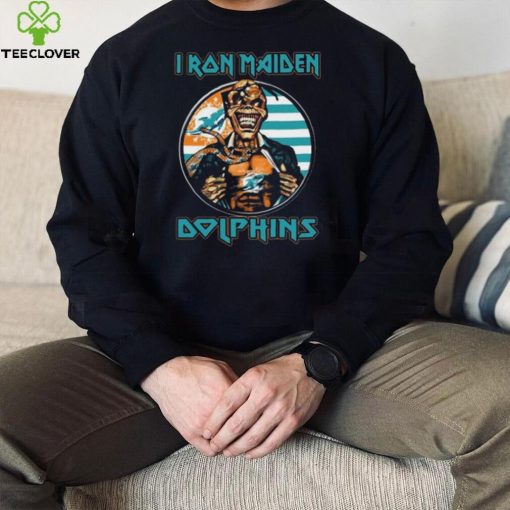 Original Blood Inside Me Iron Maiden Miami Dolphins T Shirt