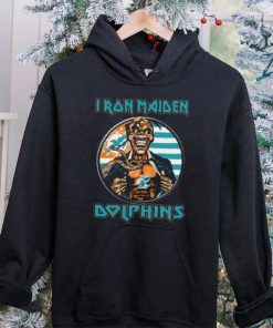 Original Blood Inside Me Iron Maiden Miami Dolphins T Shirt