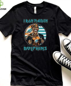 Original Blood Inside Me Iron Maiden Miami Dolphins T Shirt