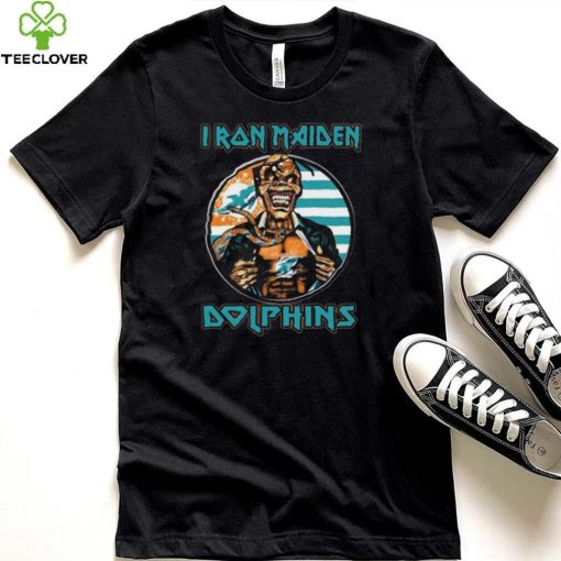 Original Blood Inside Me Iron Maiden Miami Dolphins T Shirt