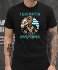 Original Blood Inside Me Iron Maiden Miami Dolphins T Shirt