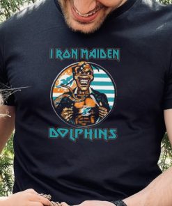 Original Blood Inside Me Iron Maiden Miami Dolphins T Shirt