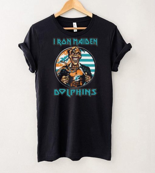 Original Blood Inside Me Iron Maiden Miami Dolphins T Shirt