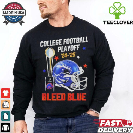 Original Boise State Broncos College Football Playoff 2024 2025 Bleed Blue Shirt