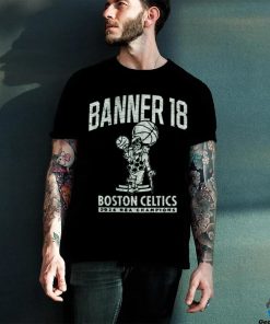 Original Boston Celtics 18 Time NBA Finals Champions Banner Franklin Finals Shirt