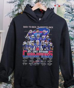 Original Buffalo Bills Back To Back To Back To Back 2024 AFC East Division Champions Signatures Shirt