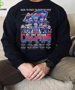 Original Buffalo Bills Back To Back To Back To Back 2024 AFC East Division Champions Signatures Shirt