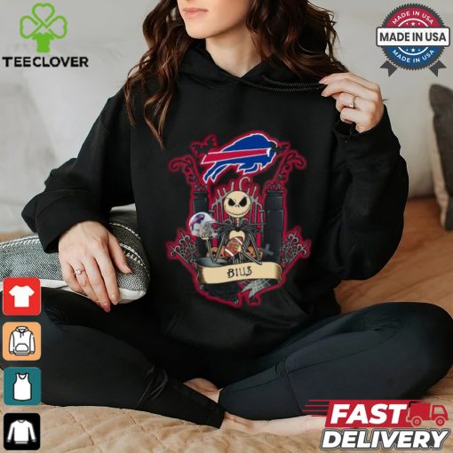 Original Buffalo Bills Jack Skellington The Night Before Happy Halloween 2024 Shirt