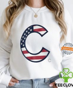 Original Chicago Cubs C logo x Flag of the United States shirt