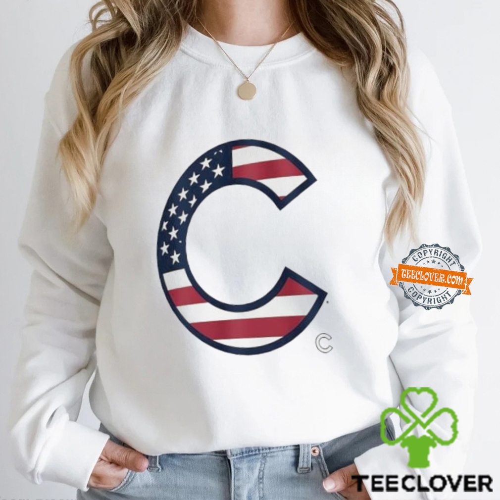 Original Chicago Cubs C logo x Flag of the United States shirt Original Chicago Cubs C logo x Flag of the United States shirt