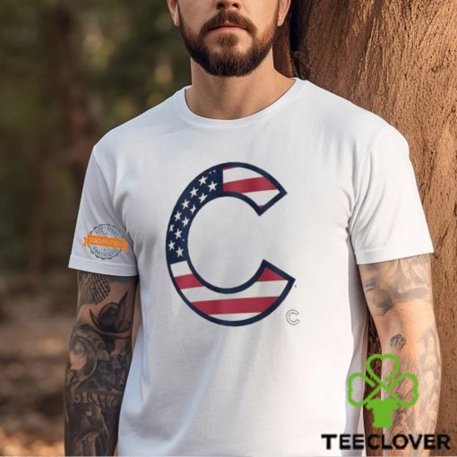 Original Chicago Cubs C logo x Flag of the United States shirt