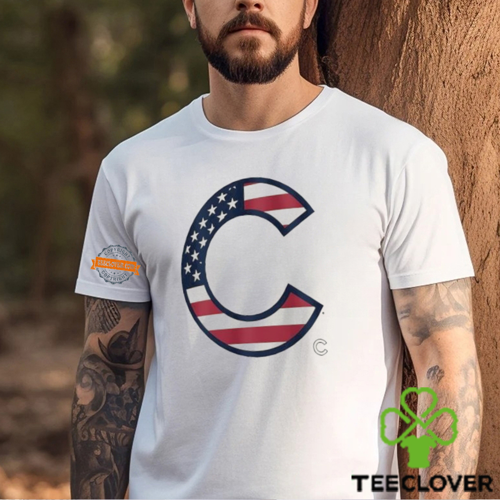 Original Chicago Cubs C logo x Flag of the United States shirt Original Chicago Cubs C logo x Flag of the United States shirt