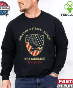 Original Christian Veteran Patriot Not Garbage Trump 2024 T Shirt