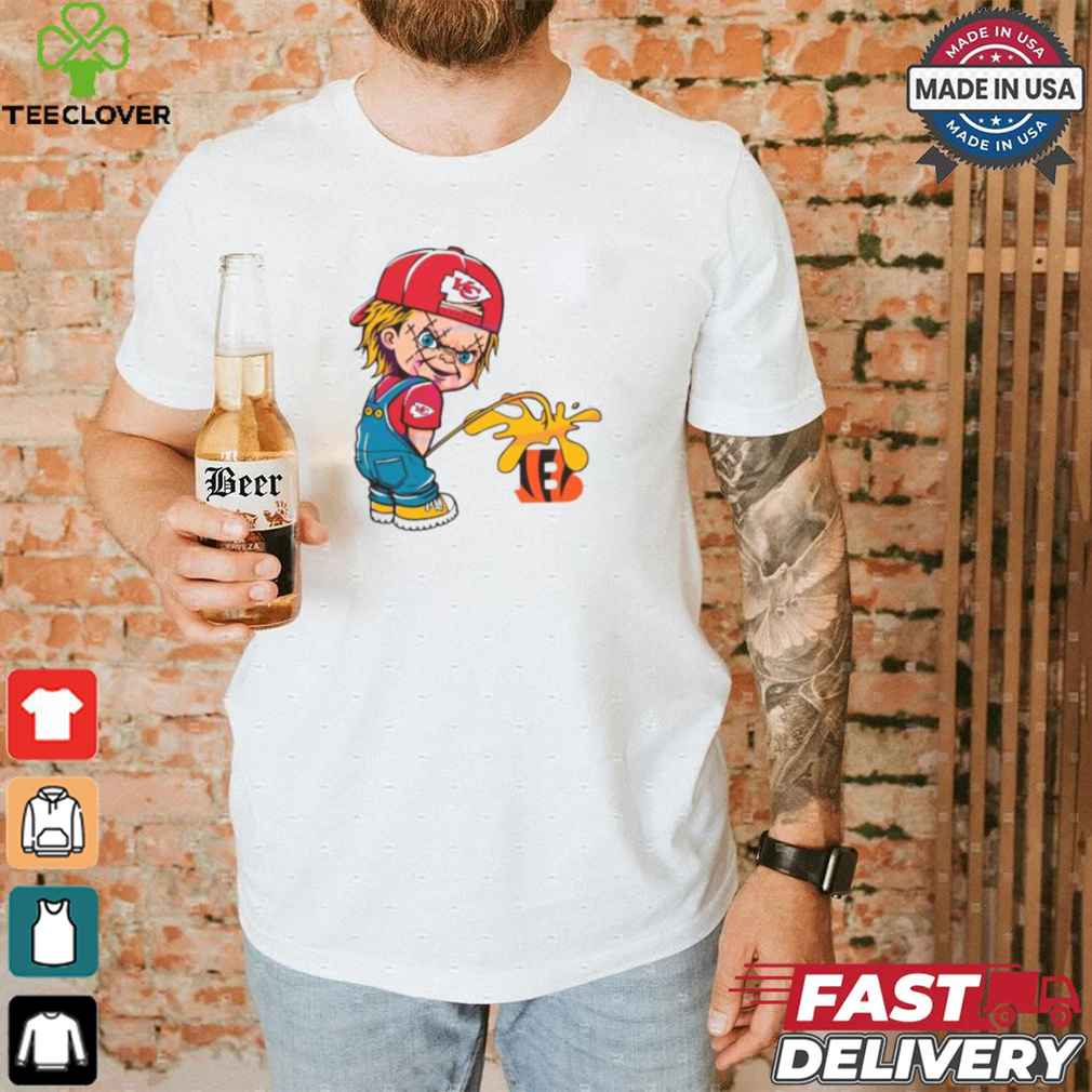 Original Chucky Chiefs piss on cincinnati bengals shirt Original Chucky Chiefs piss on cincinnati bengals shirt