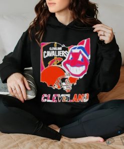 Original Cleveland Map Sports Teams Logo And Map Shirt