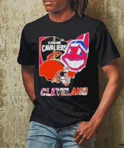 Original Cleveland Map Sports Teams Logo And Map Shirt