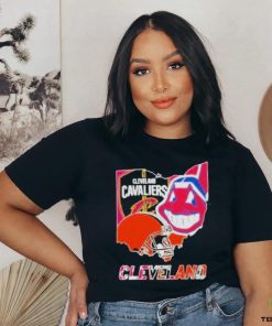 Original Cleveland Map Sports Teams Logo And Map Shirt