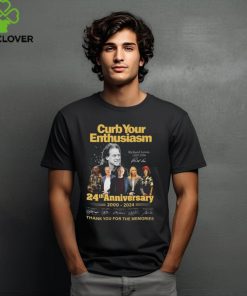 Original Curb Your Enthusiasm 24th Anniversary 2000 2024 Thank You For The Memories Signatures t shirt